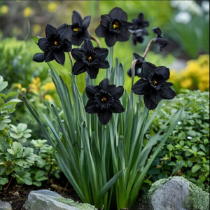 Нарцисс Тень Королевы купить по цене от 500р. в интернет-магазине «Посадика» с доставкой почтой в в Тавдае и по всей России – [изображение №1].